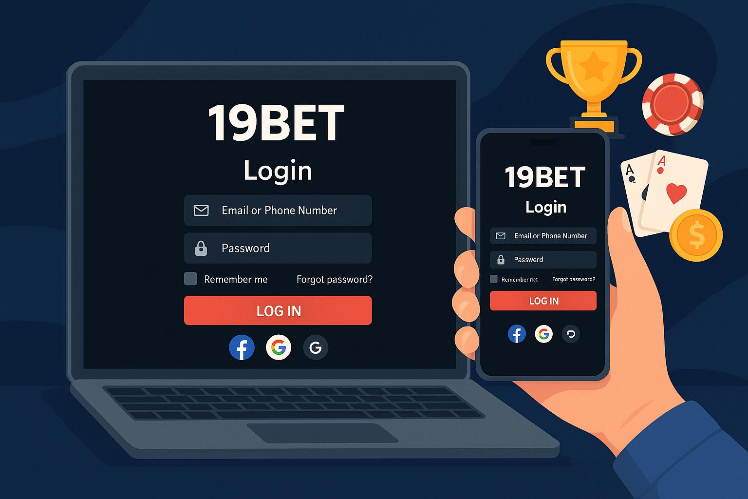 Criar uma nova Conta no plataforma 19BET